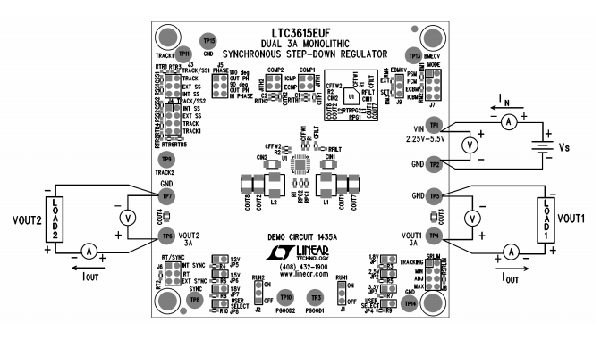 Schematic - Analog Devices Inc. LTC3615EUF Demo Board DC1435A